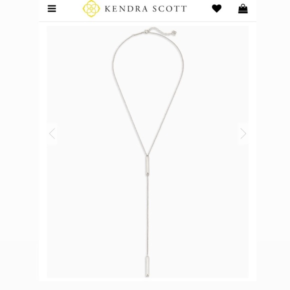 Kendra Scott- Shelton Silver Chain Necklace - Picture 4 of 5